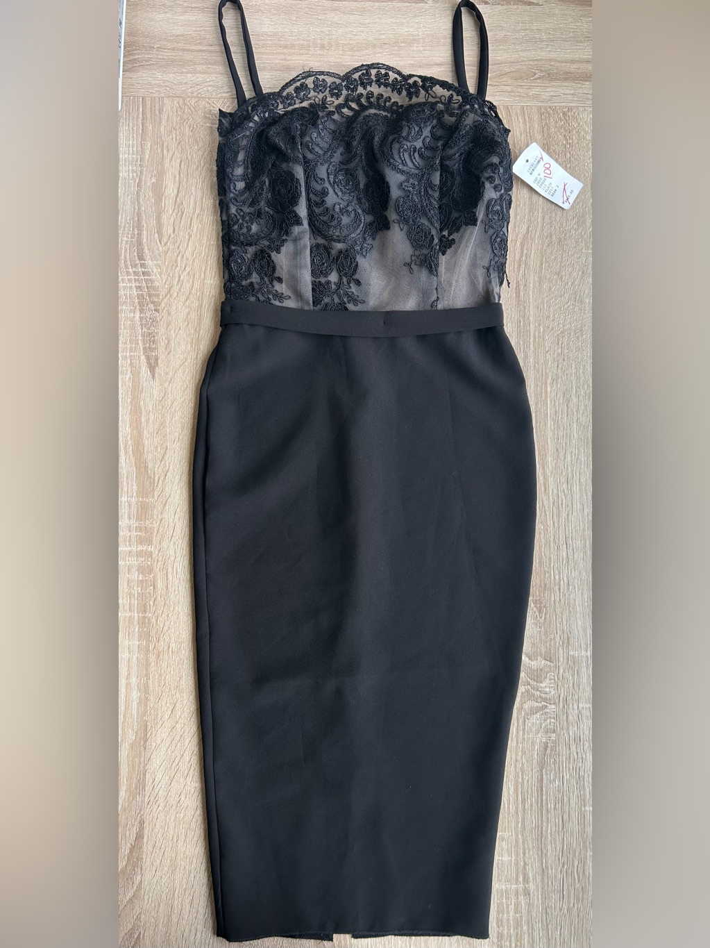 Jessica Angel Black Lace Bodice Midi Dress 2